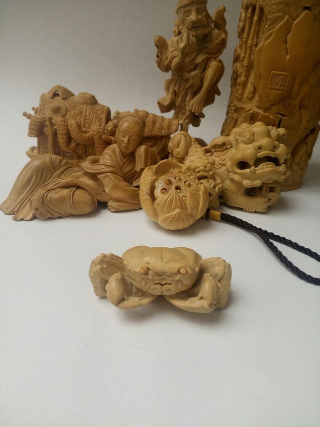 黄杨木雕，小型摆件挂件